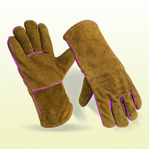 Brown-Leather-Welding-Gloves Brpwn welding gloves